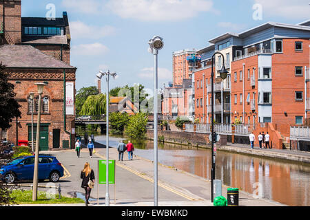 Shropshire Union Canal Chester, Cheshire, Inghilterra, Regno Unito Foto Stock