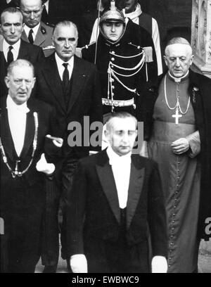 Georges Pompidou in Vaticano,1970 Foto Stock