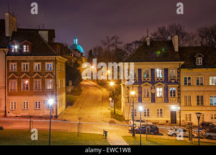 Città vecchia di notte. Foto Stock