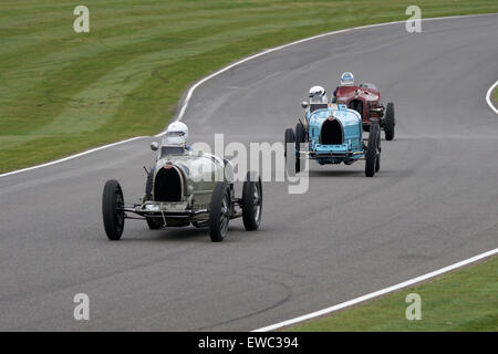 1926 Bugatti 35b azionata da Bo Williams al Goodwood Assemblea dei soci Foto Stock