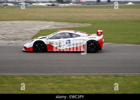 La McLaren F1 GTR essendo dimostrato al Goodwood Assemblea dei Soci Foto Stock