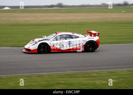 La McLaren F1 GTR essendo dimostrato al Goodwood Assemblea dei Soci Foto Stock