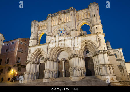 Cattedrale di Nostra Signora di grazia e di Saint Julian (12h - XIII secolo). Primo stile gotico Duomo in Spagna. A Cuenca. Spagna Foto Stock