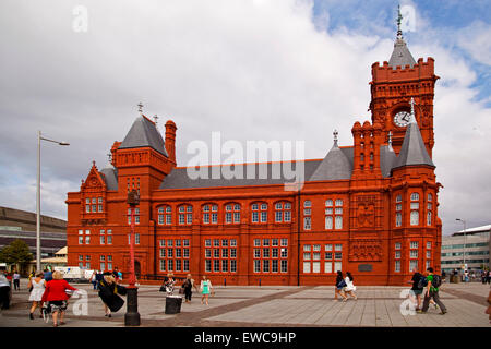 Edificio Pierhead Cardiff Wales UK Foto Stock