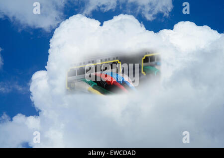 Il Cloud Computing - rete Foto Stock