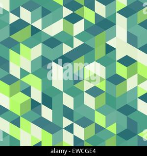 Geometrico astratto 3d sfondo colorato. Può essere utilizzato per la carta da parati, sfondo della pagina web. Illustrazione Vettoriale