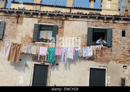 Venezia, il Quartiere Arsenale. Foto Stock