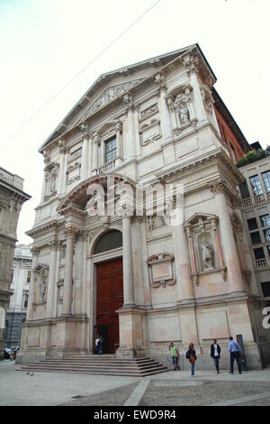 San Fedele chiesa in Milano, Italia Foto Stock