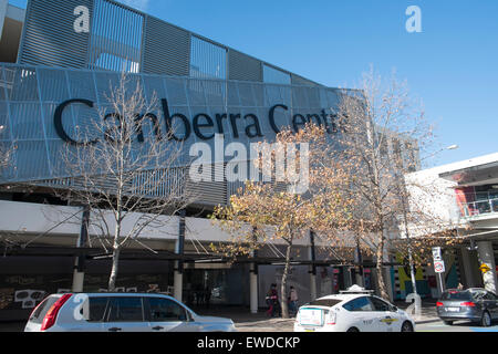 Centro di Canberra , Centro città Centro commerciale negozi nel centro di Canberra nel territorio della capitale australiana ACT , Australia Foto Stock