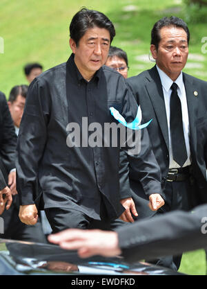 Okinawa. Il 23 giugno, 2015. Battaglia di Okinawa, 23 giugno 2015, Itoman, Okinawa, in Giappone : © AFLO/Alamy Live News Foto Stock