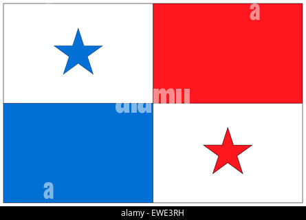 Fahne: Panama/ bandiera: Panama. Foto Stock