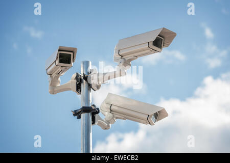 Sicurezza sorveglianza TVCC telecamera Foto Stock