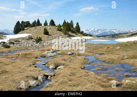 Paesaggio glaciale del Madriu-Perafita-Claror Valley Foto Stock