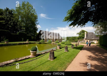 Les Jardins du Manoir d'Eyrignac Dordogne Francia Foto Stock