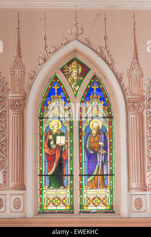 A lato la diocesi Cattolica Romana o Cattedrale dell Immacolata Concezione, Chanthaburi, Thailandia. Foto Stock