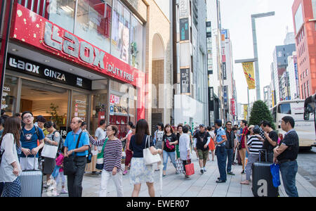 I viaggiatori cinesi,Ginza,Chuo-Ku,Tokyo Giappone Foto Stock