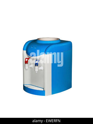 Desk dello scambiatore di calore in plastica per acqua potabile con due rubinetti Foto Stock