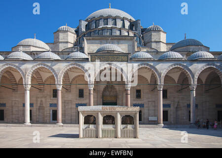 La Moschea di Suleymaniye ad Istanbul in Turchia. Foto Stock