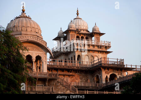 Albert Hall con museo Centrale Jaipur, Rajasthan, India Foto Stock