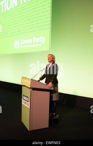 Natalie Bennett leader del Partito Verde di Inghilterra e del Galles Foto Stock