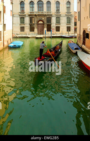 Venezia - Gondola e Fondamenta Diedo Foto Stock