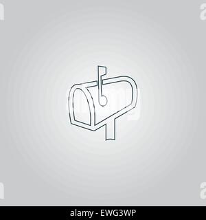 Icona della cassetta postale Illustrazione Vettoriale