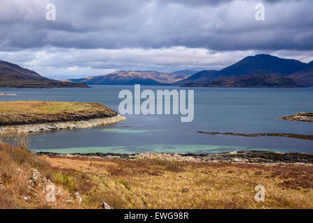 Suono di Ulva, Isola di Ulva, Ebridi, Argyll and Bute, Scozia Foto Stock