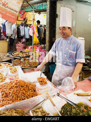 Cucina di strada fornitori in Taipei , Taiwan. Asia. Foto Stock