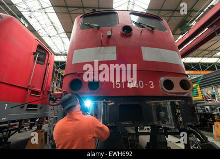 Dessau, Germania, DB Manutenzione veicolo GmbH, Dessau Foto Stock