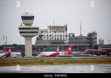 Aeroporto Tegel di Berlino, il Campidoglio federale di Germania Foto Stock