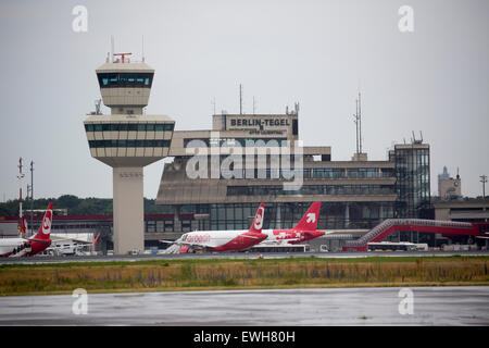 Aeroporto Tegel di Berlino, il Campidoglio federale di Germania Foto Stock