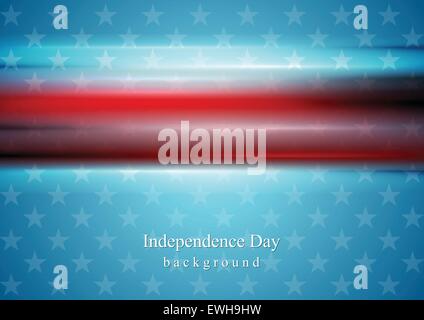 Liscia rossa su strisce blu star dello sfondo. Usa il Giorno di Indipendenza di sfondo vettoriale Illustrazione Vettoriale