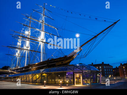 La bellissima Cutty Sark Clipper Ship a Greenwich, Londra. Foto Stock