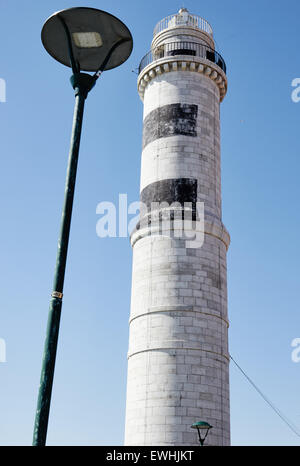 Faro di Faro sulla isola di Murano Laguna di Venezia Veneto Italia Europa Foto Stock