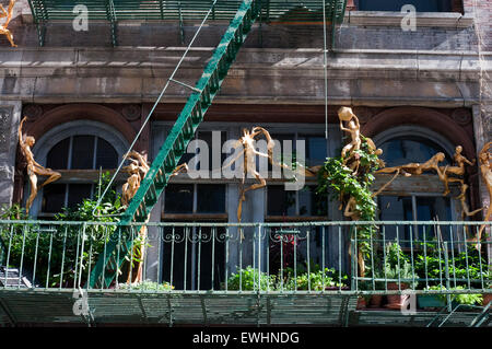 Ghisa House, Gene Frankel Theatre di New York City, New York, Stati Uniti d'America. Una vista esterna del gene Frankel teatro o teatro in Foto Stock