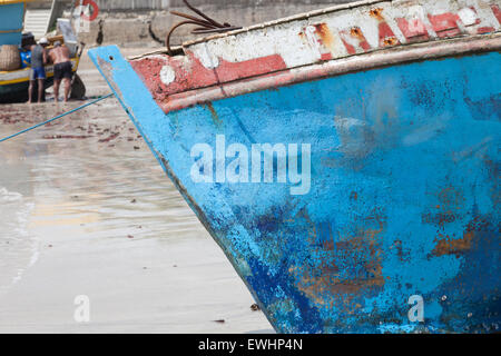 Agosto 2009 ,Joao Pessoa, Pernambuco, Brasile - Fisherman Foto Stock