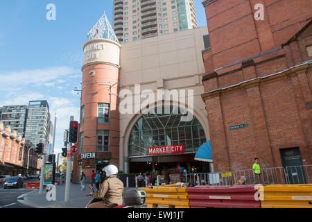 Market city shopping center mall in Chinatown di Sydney e,Nuovo Galles del Sud, Australia Foto Stock