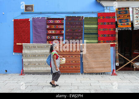 Colorati tappeti messicano per la vendita Foto Stock