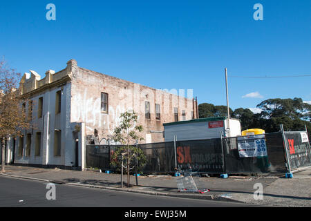 Terra di botanica road Sydney essendo sviluppato in unità abitative e appartamenti,Sydney , Australia Foto Stock