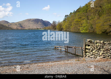 Vista del paesaggio del lago Buttermere, Cumbria, England, Regno Unito Foto Stock