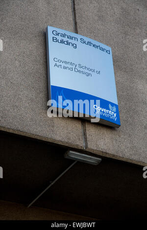 Colpo esterno dell Università di Coventry building Foto Stock