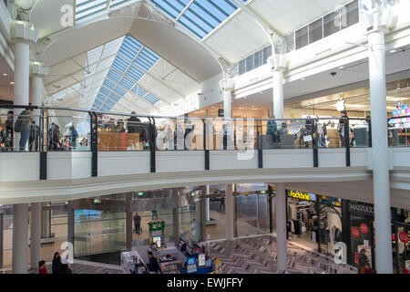 Centro di Canberra, dal centro commerciale per lo shopping nel centro della capitale australiana città di Canberra,atto,l'Australia Foto Stock