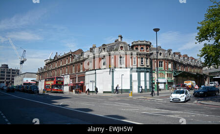 Generale Smithfield Market Building all'angolo di Farringdon Road e West Smithfield Street, London EC1 Foto Stock