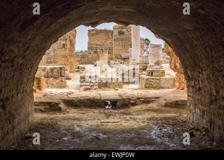 Cartagine Antonine bagni. La Tunisia. Antica Cartagine. Vista generale del Antonine Terme Foto Stock