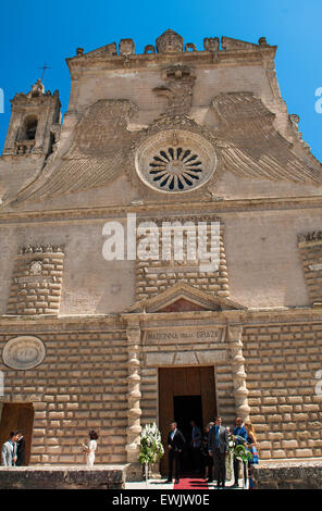 Italia Puglia Gravina in Puglia la chiesa barocca di Santa Maria delle Grazie - Matrimonio | Italia Puglia la chiesa barocca di Santa Maria delle Grazie - Matrimonio Foto Stock