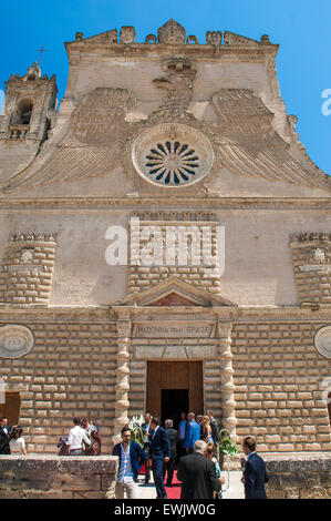 Italia Puglia Gravina in Puglia la chiesa barocca di Santa Maria delle Grazie - Matrimonio | Italia Puglia la chiesa barocca di Santa Maria delle Grazie - Matrimonio Foto Stock