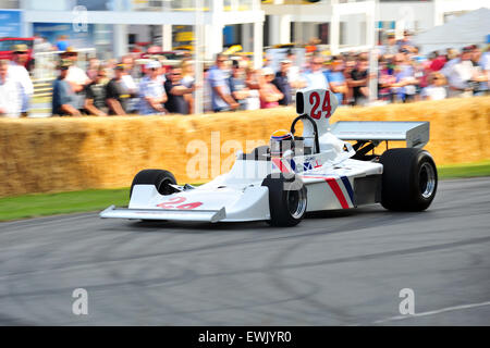 Goodwood, Chichester, Regno Unito. Sabato 27 Giugno 2015. Racing driver, celebrità e migliaia di membri del pubblico di partecipare al Festival di Goodwood di velocità. Il grande evento automobilistico attrae migliaia di spettatori a casa di Goodwood nel Sussex dove centinaia di moderni e vetture storiche di partecipare in una salita ripida. Credito: Jonny bianco/Alamy Live News Foto Stock