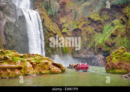 Escursione Cascate Ouzoud, Beni Mellal, Marocco, Africa Foto Stock