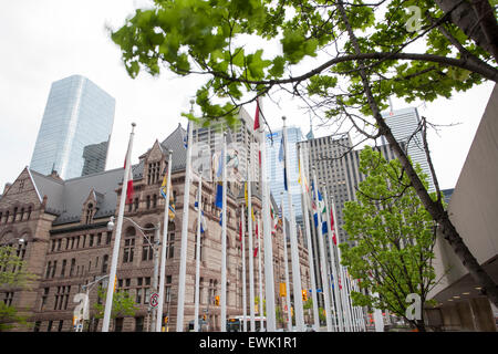 Il vecchio Municipio Toronto Ontario Canada downtown Foto Stock