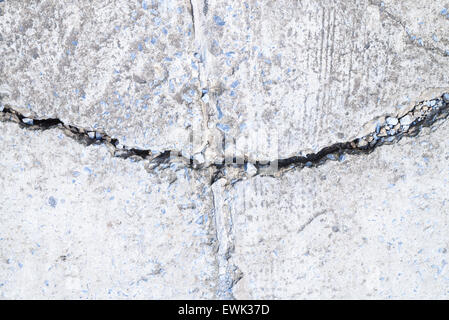 Il crack pavimento in calcestruzzo abstract background. Foto Stock